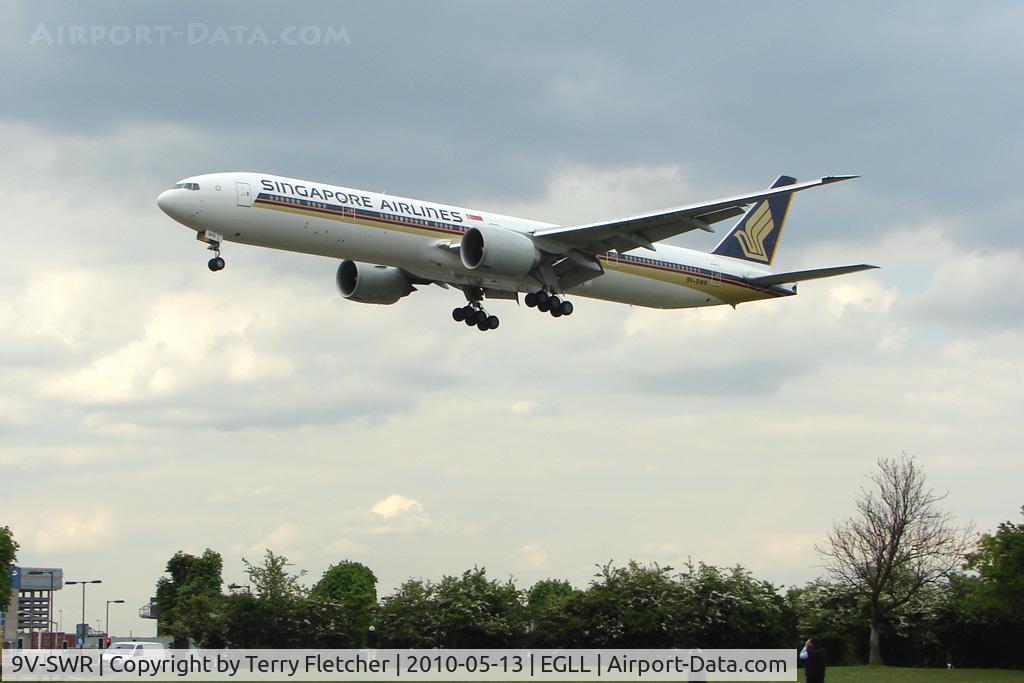 9V-SWR, 2008 Boeing 777-312/ER C/N 34583, Singapore B777 at Heathrow