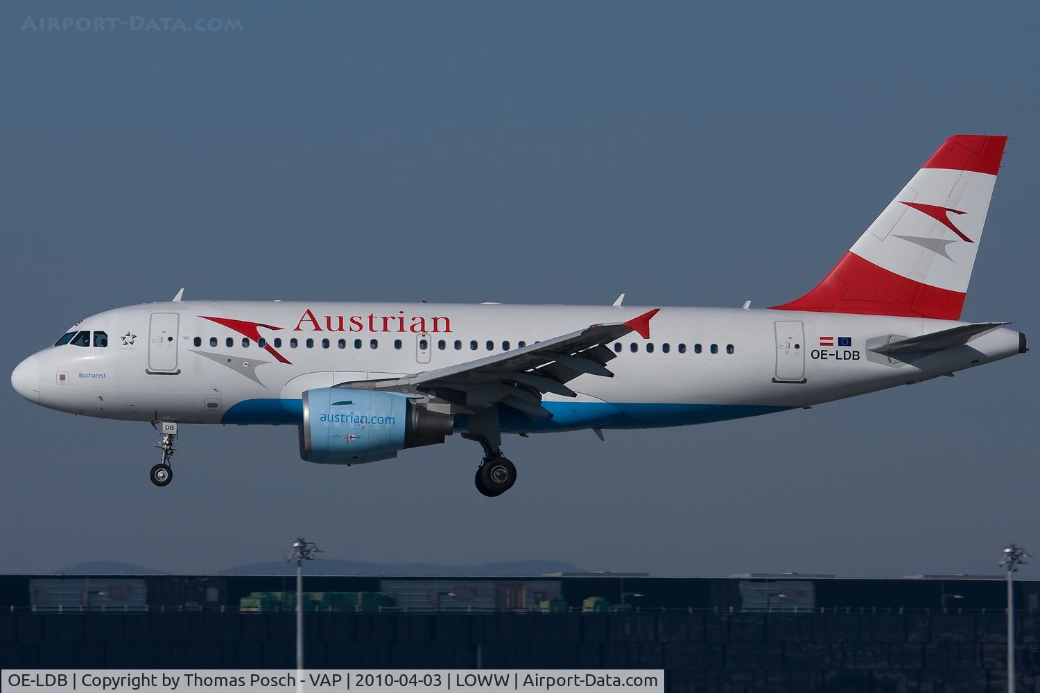 OE-LDB, 2004 Airbus A319-112 C/N 2174, Austrian Airlines