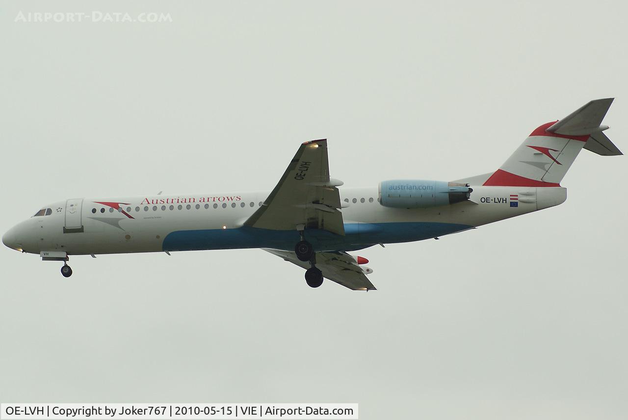 OE-LVH, 1993 Fokker 100 (F-28-0100) C/N 11456, Austrian arrows Fokker F-100