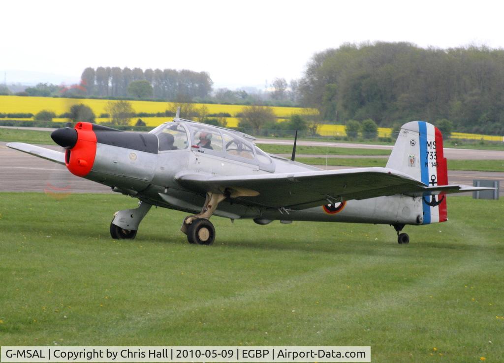 G-MSAL, 1956 Morane-Saulnier MS-733 Alcyon C/N 143, at the Great Vintage Flying Weekend