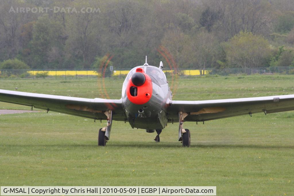 G-MSAL, 1956 Morane-Saulnier MS-733 Alcyon C/N 143, at the Great Vintage Flying Weekend