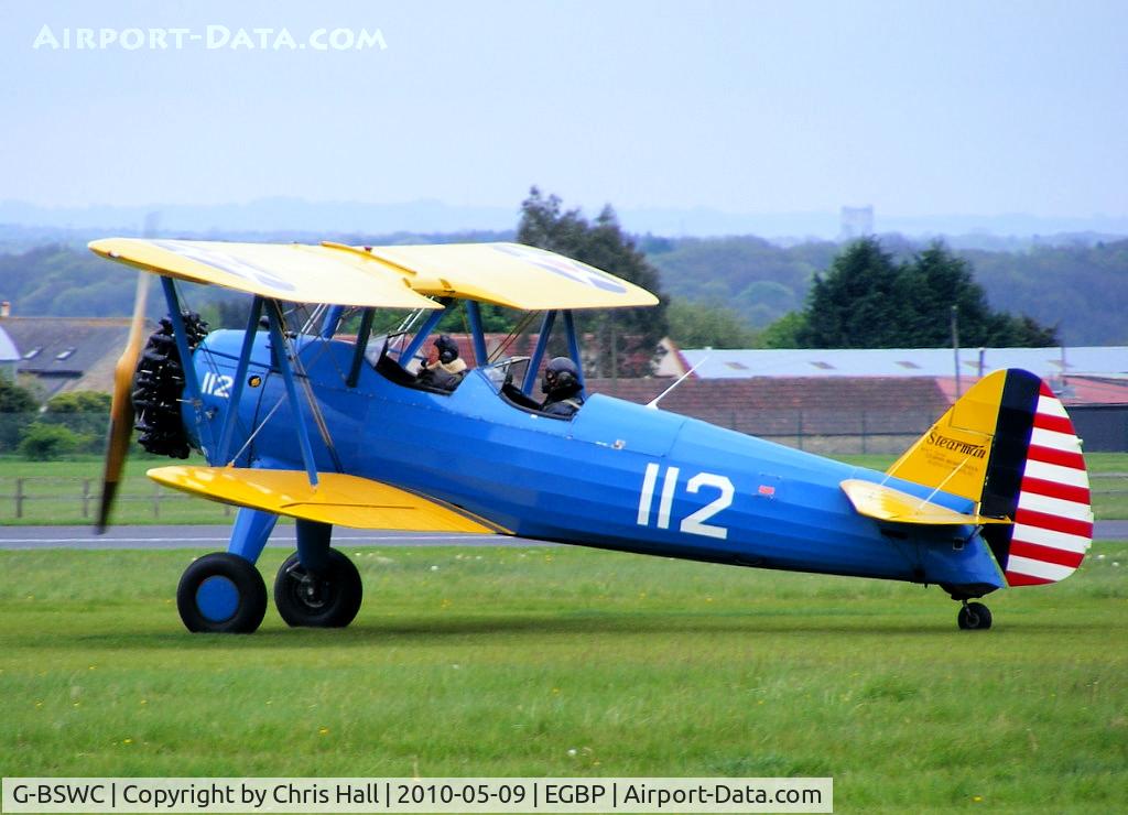 G-BSWC, 1944 Boeing E75 C/N 75-5560, at the Great Vintage Flying Weekend