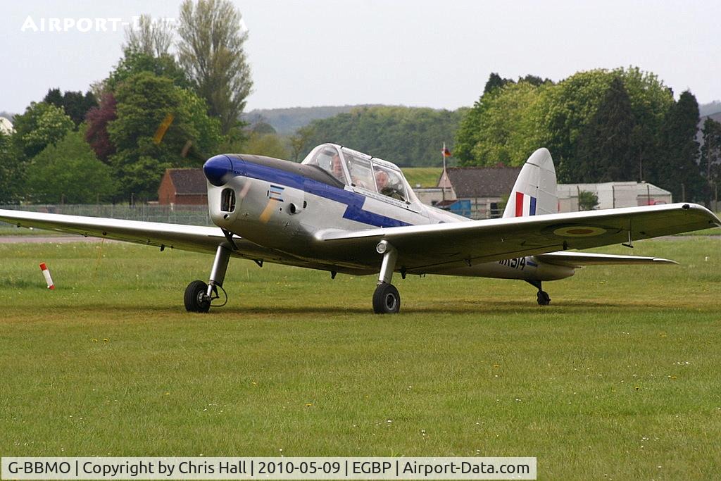 G-BBMO, 1952 De Havilland DHC-1 Chipmunk T.10 C/N C1/0550, at the Great Vintage Flying Weekend