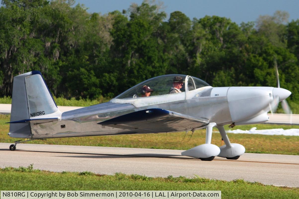 N810RG, 2007 Vans RV-8 C/N 81961, Sun N Fun 2010