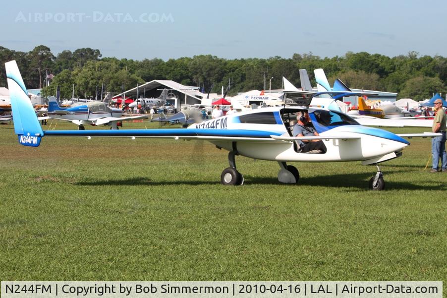 N244FM, Velocity Velocity XL RG C/N 3RX072, Arriving at Lakeland, FL during Sun N Fun 2010.