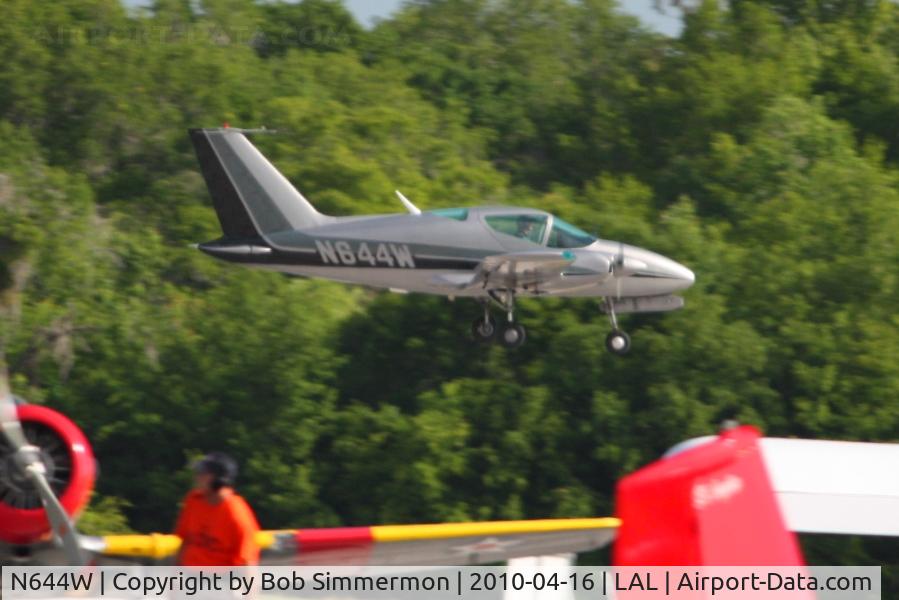 N644W, 1967 Wing D-1 Derringer C/N 3, Arriving at Lakeland, FL during Sun N Fun 2010.
