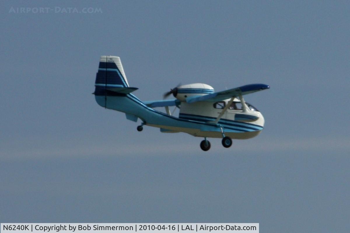 N6240K, 1947 Republic RC-3 Seabee C/N 443, Arriving at Lakeland, FL during Sun N Fun 2010.