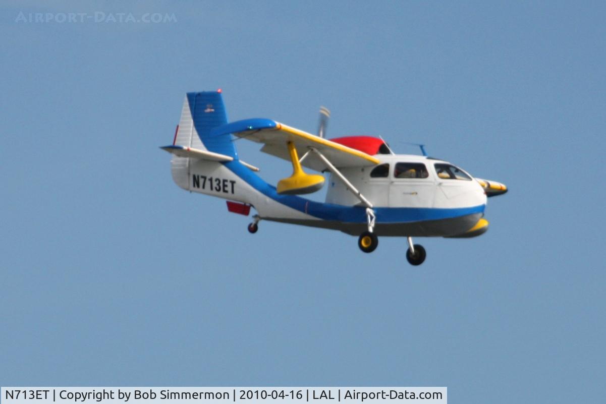 N713ET, 1947 Republic RC-3 Seabee C/N 765, Arriving at Lakeland, FL during Sun N Fun 2010.