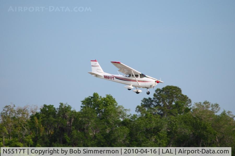 N5517T, 1964 Cessna 172E C/N 17251417, Arriving at Lakeland, FL during Sun N Fun 2010.