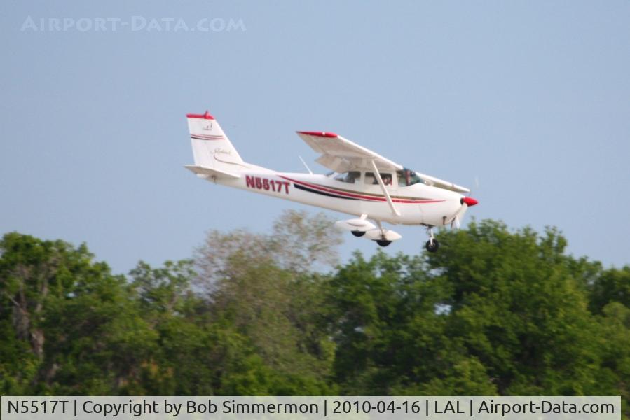 N5517T, 1964 Cessna 172E C/N 17251417, Arriving at Lakeland, FL during Sun N Fun 2010.