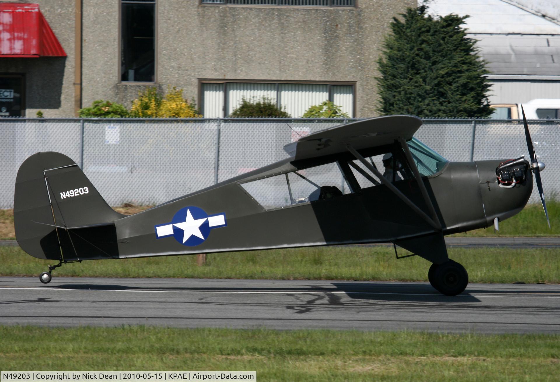 N49203, 1943 Aeronca L-3C C/N 058B-7662, KPAE