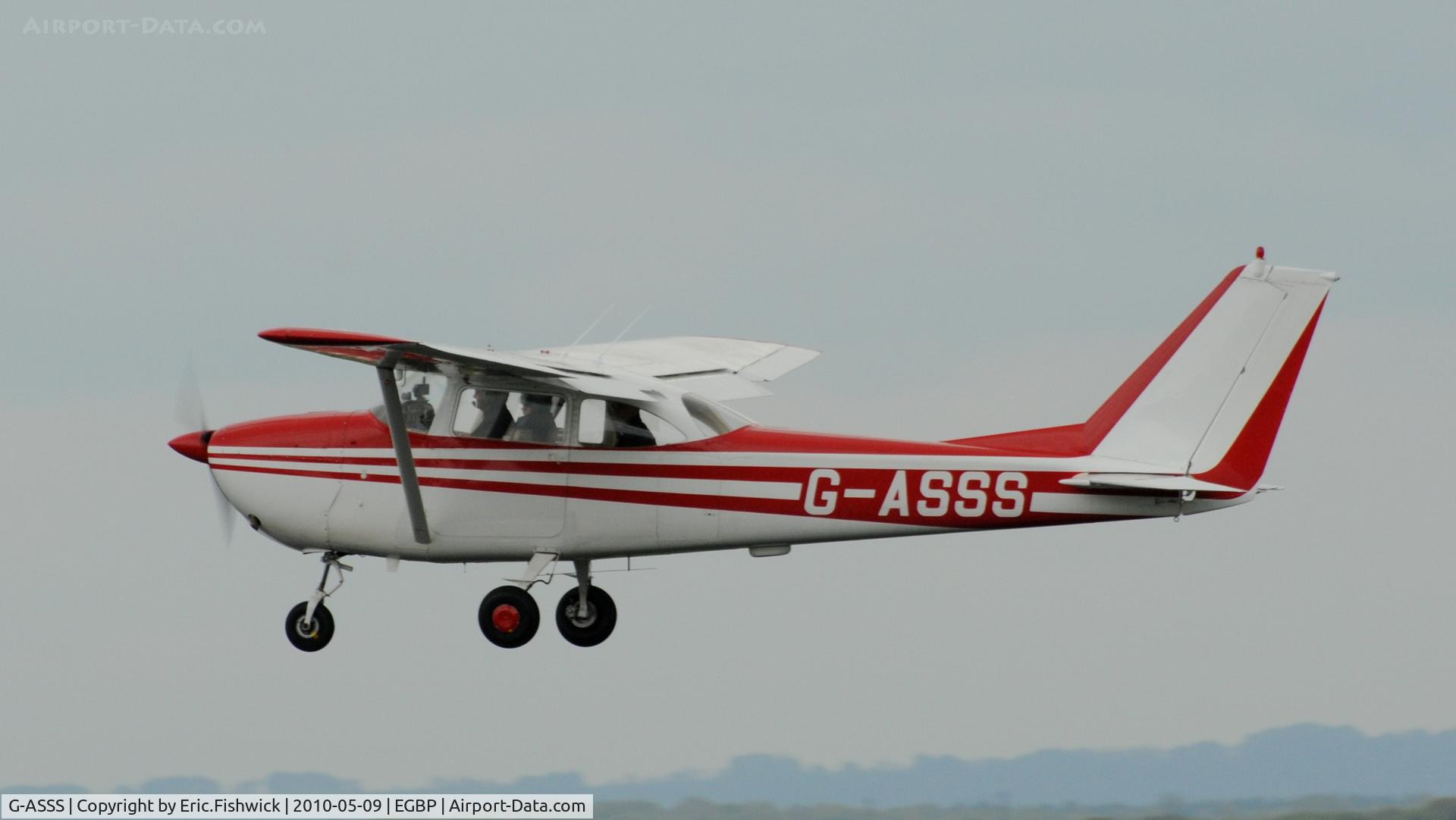 G-ASSS, 1964 Cessna 172E C/N 172-51467, 4. G-ASSS Departing Kemble Airport (Great Vintage Flying Weekend)