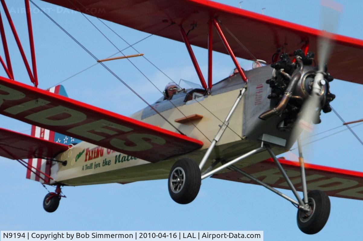 N9194, 1929 New Standard D-25 C/N 133, Taking rides at Sun N Fun 2010 - Lakeland, Florida