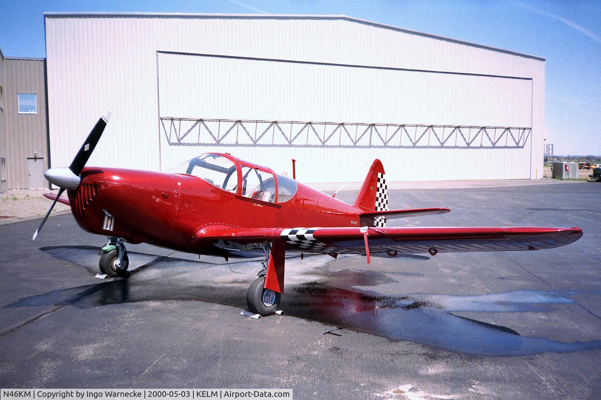 N46KM, 1946 Universal Globe GC-1B Swift C/N 95, Globe GC-1B Swift at Elmira-Corning Regional airport