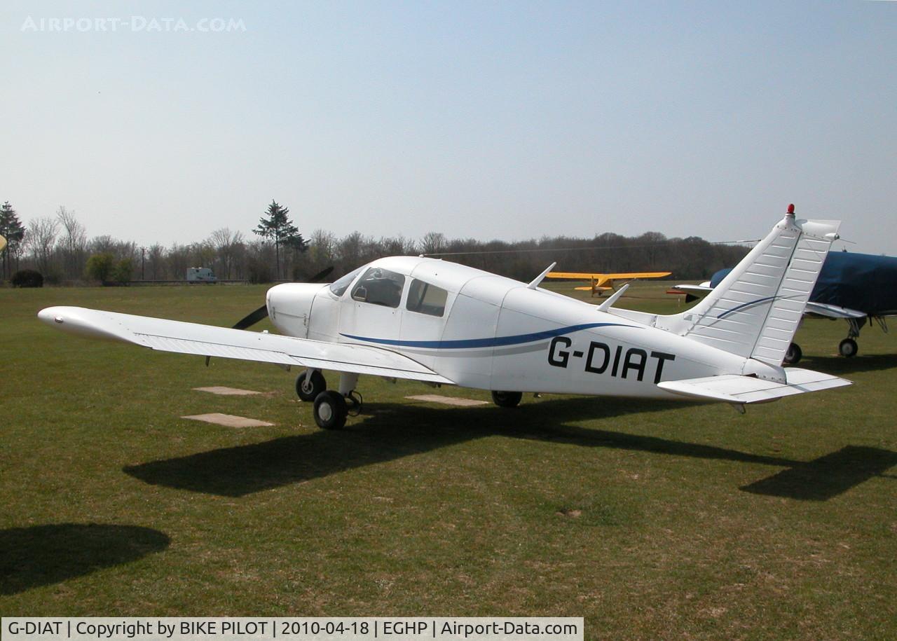 G-DIAT, 1974 Piper PA-28-140 Cherokee Cruiser C/N 28-7425322, GREAT SPRING DAY AT POPHAM