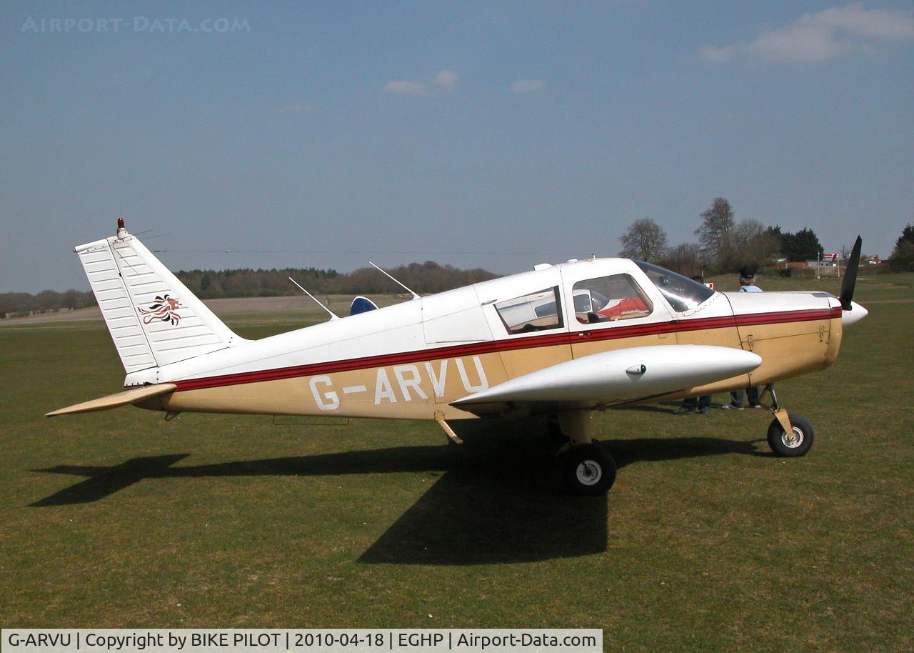 G-ARVU, 1962 Piper PA-28-160 Cherokee Cherokee C/N 28-410, VISITING CHEROKEE