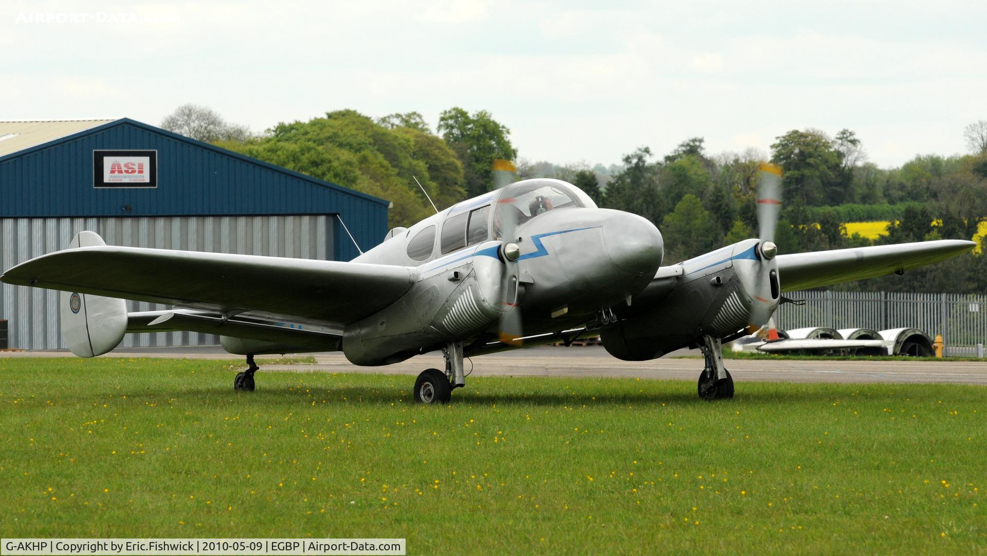 G-AKHP, 1947 Miles M65 Gemini 1A C/N 6519, 3.. G-AKHP at Kemble Airport (Great Vintage Flying Weekend)