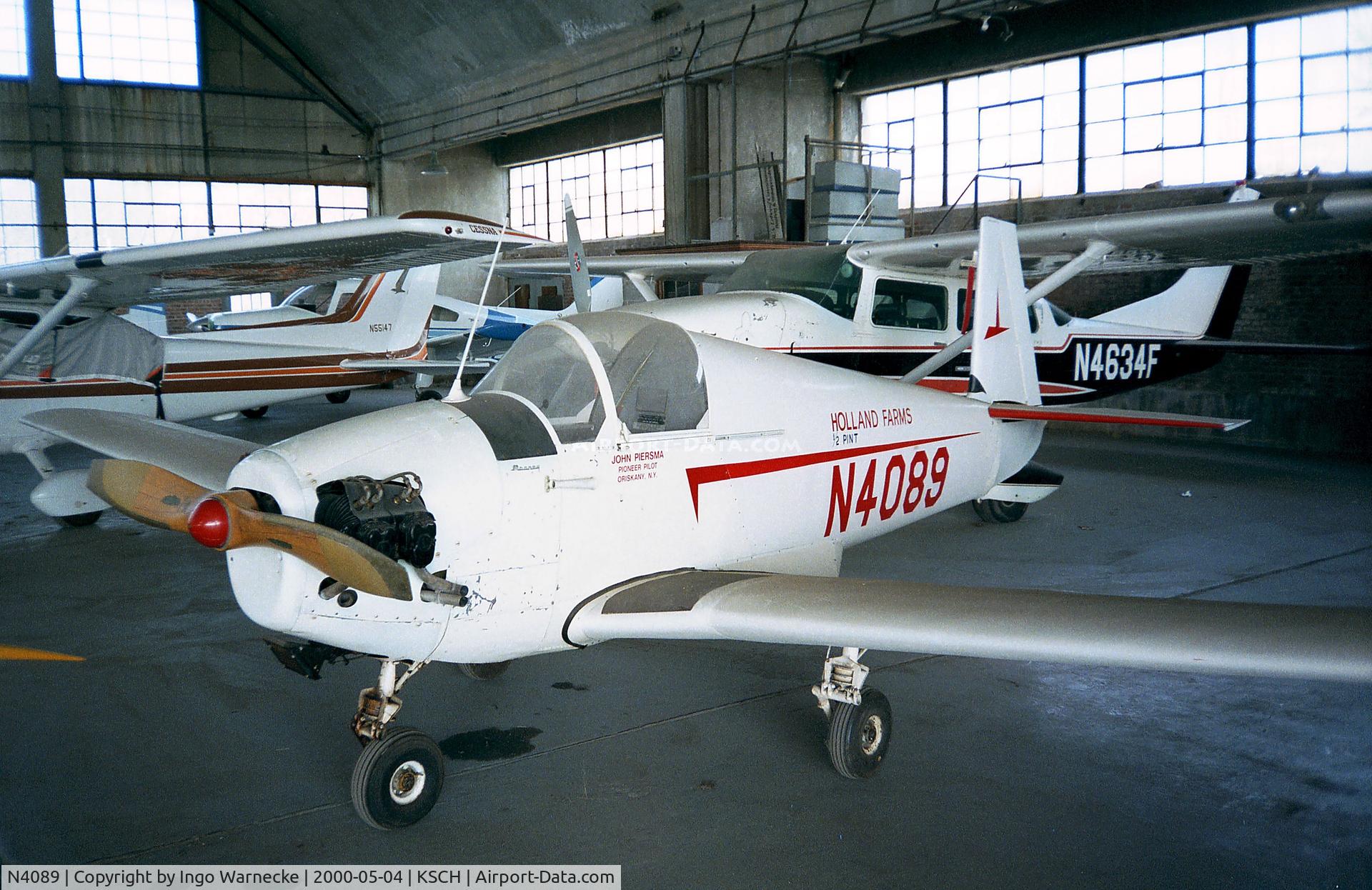 N4089, 1952 Mooney M-18LA C/N 128, Mooney M.18LA Mite at Schenectady county airport
