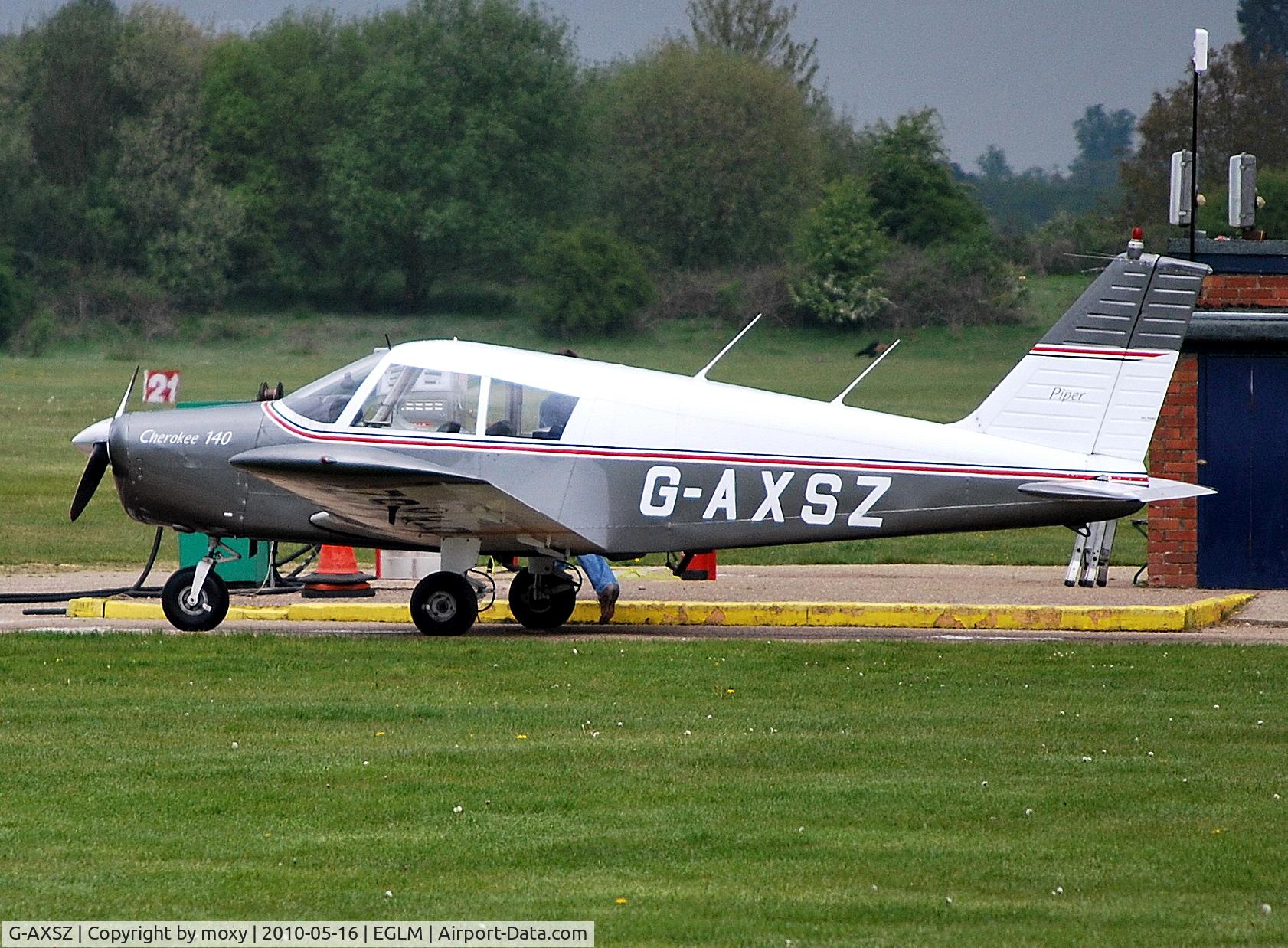 G-AXSZ, 1969 Piper PA-28-140 Cherokee C/N 28-26188, Cherokee 140 at White Waltham
