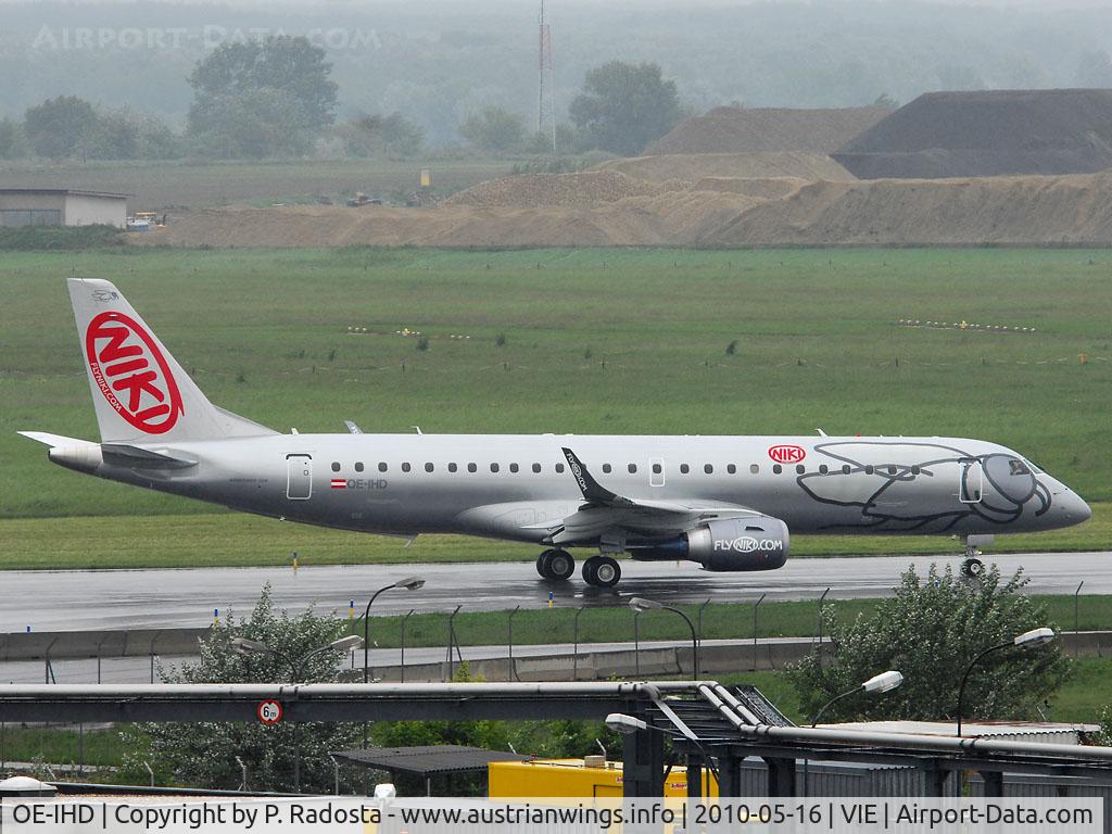 OE-IHD, 2010 Embraer E190 (ERJ-190-100) C/N 19000354, NIKI's newest Embraer E 190 - probably one of the first pictures of this plane