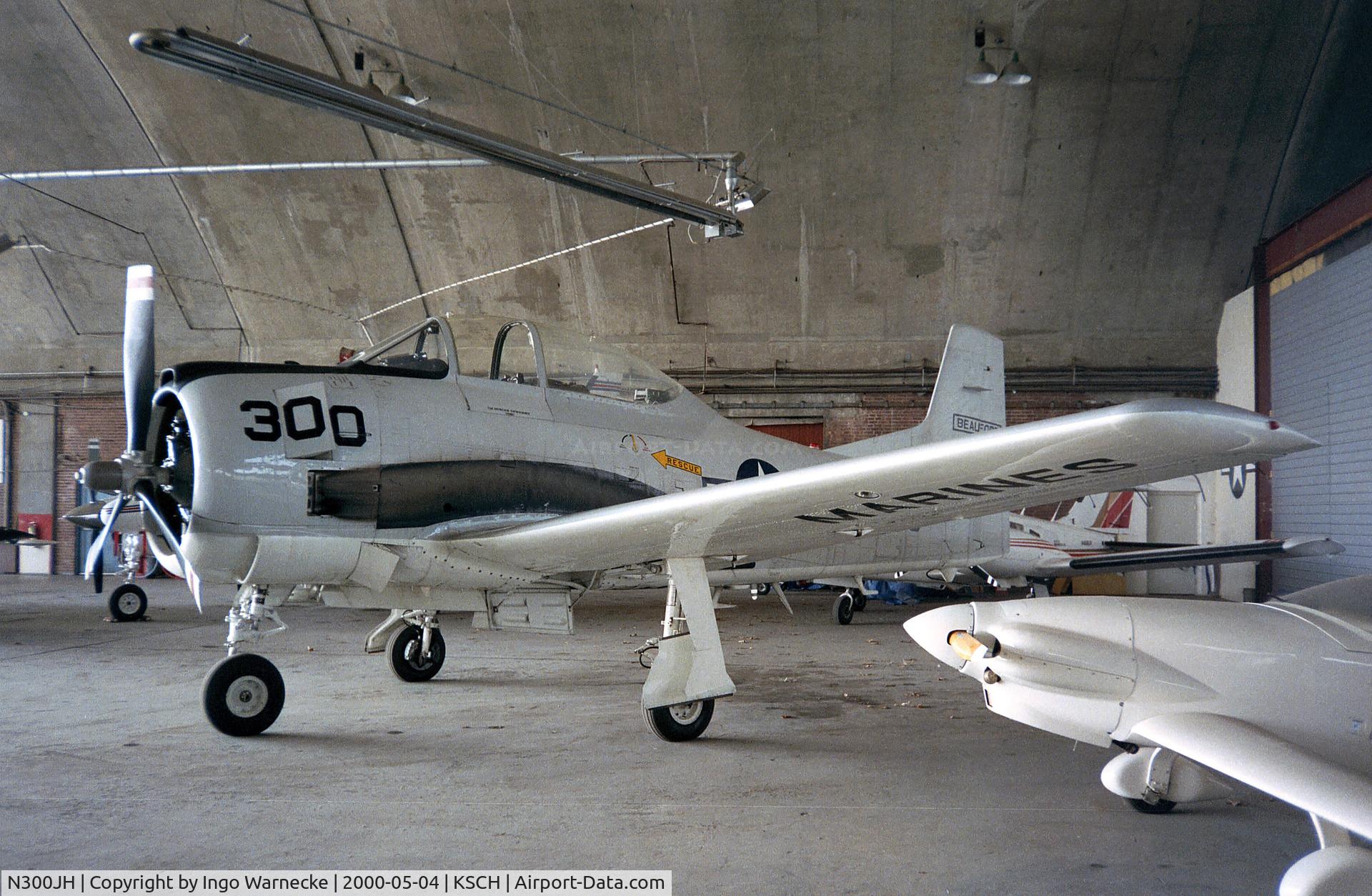 N300JH, 1955 North American T-28B Trojan C/N 219-8, North American T-28B at Schenectady county airport