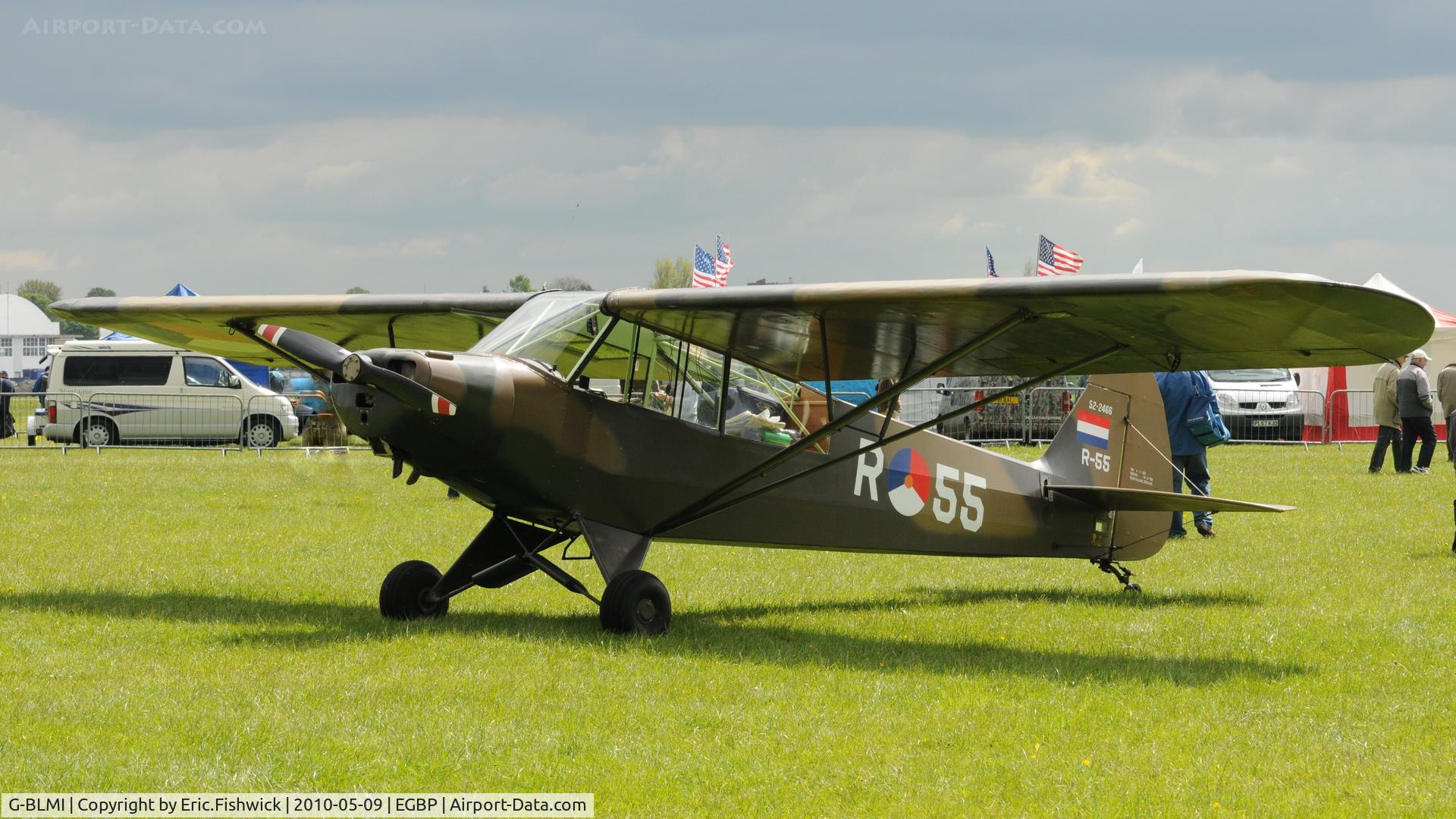 G-BLMI, 1952 Piper L-18C Super Cub (PA-18-95) C/N 18-2066, 3. G-BLMI at Kemble Airport (Great Vintage Flying Weekend)