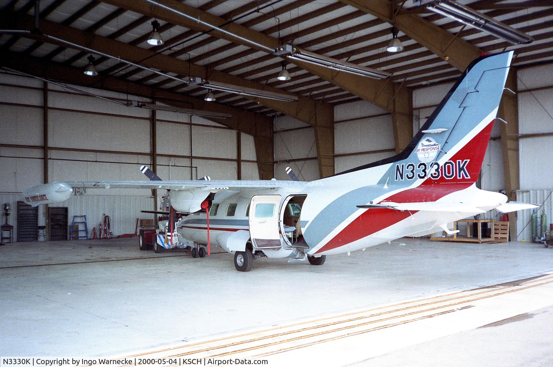 N3330K, 1972 Mitsubishi MU-2B-35 C/N 551, Mitsubishi MU-2B-35 at Schenectady county airport