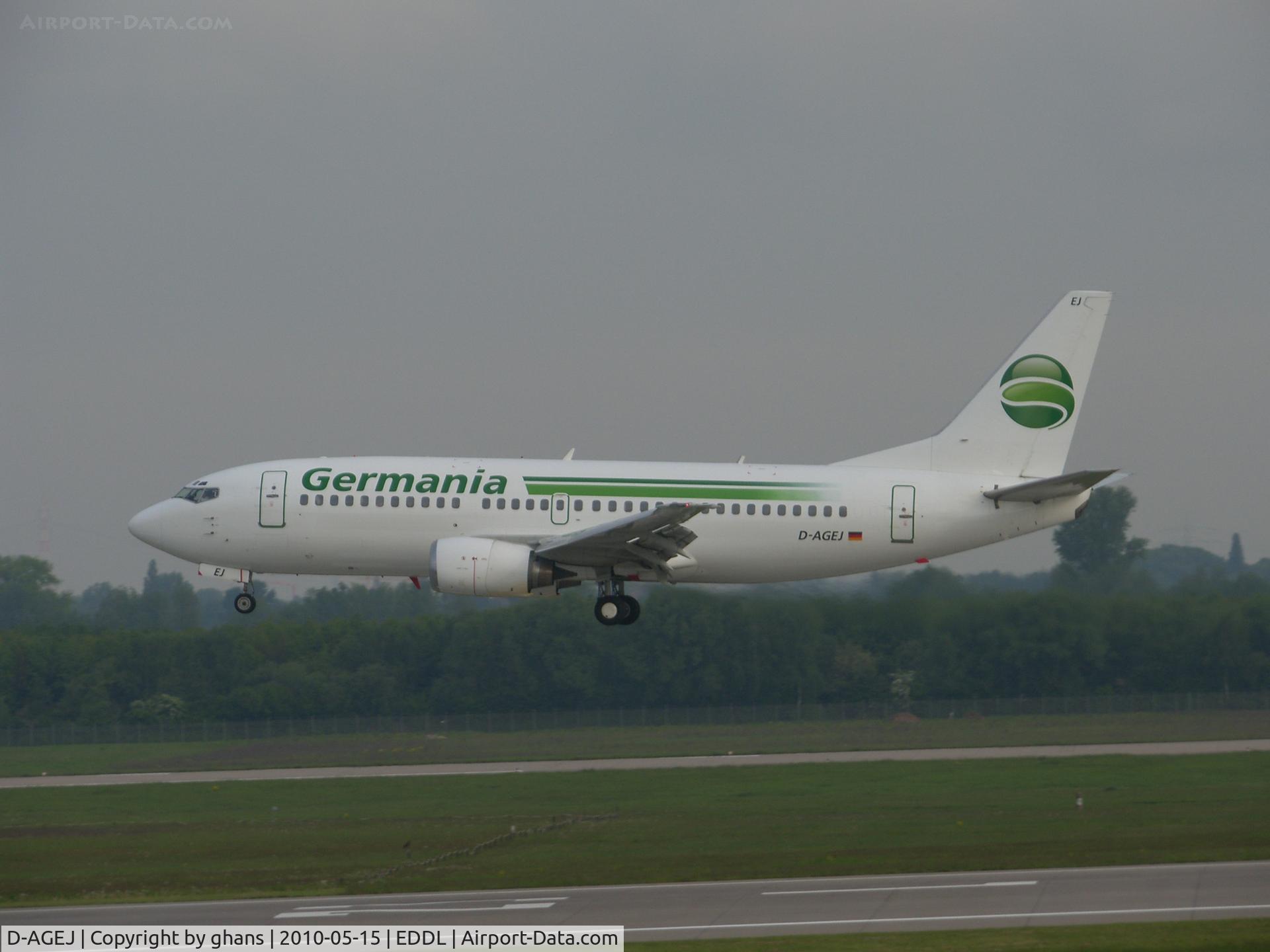 D-AGEJ, 1988 Boeing 737-3L9 C/N 24221, Germania has applied a new livery to this 737