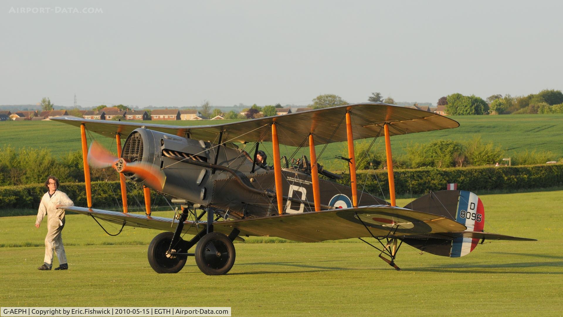 G-AEPH, 1918 Bristol F.2B Fighter C/N 7575, 4. G-AEPH at Shuttleworth May Sunset Air Display