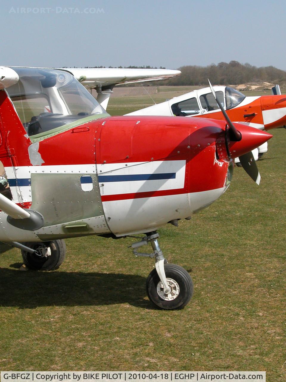 G-BFGZ, 1977 Reims FRA150M Aerobat C/N 0329, SHOWING REPAIRS AFTER NOSE WHEEL COLLAPSE IN FEB. 2008