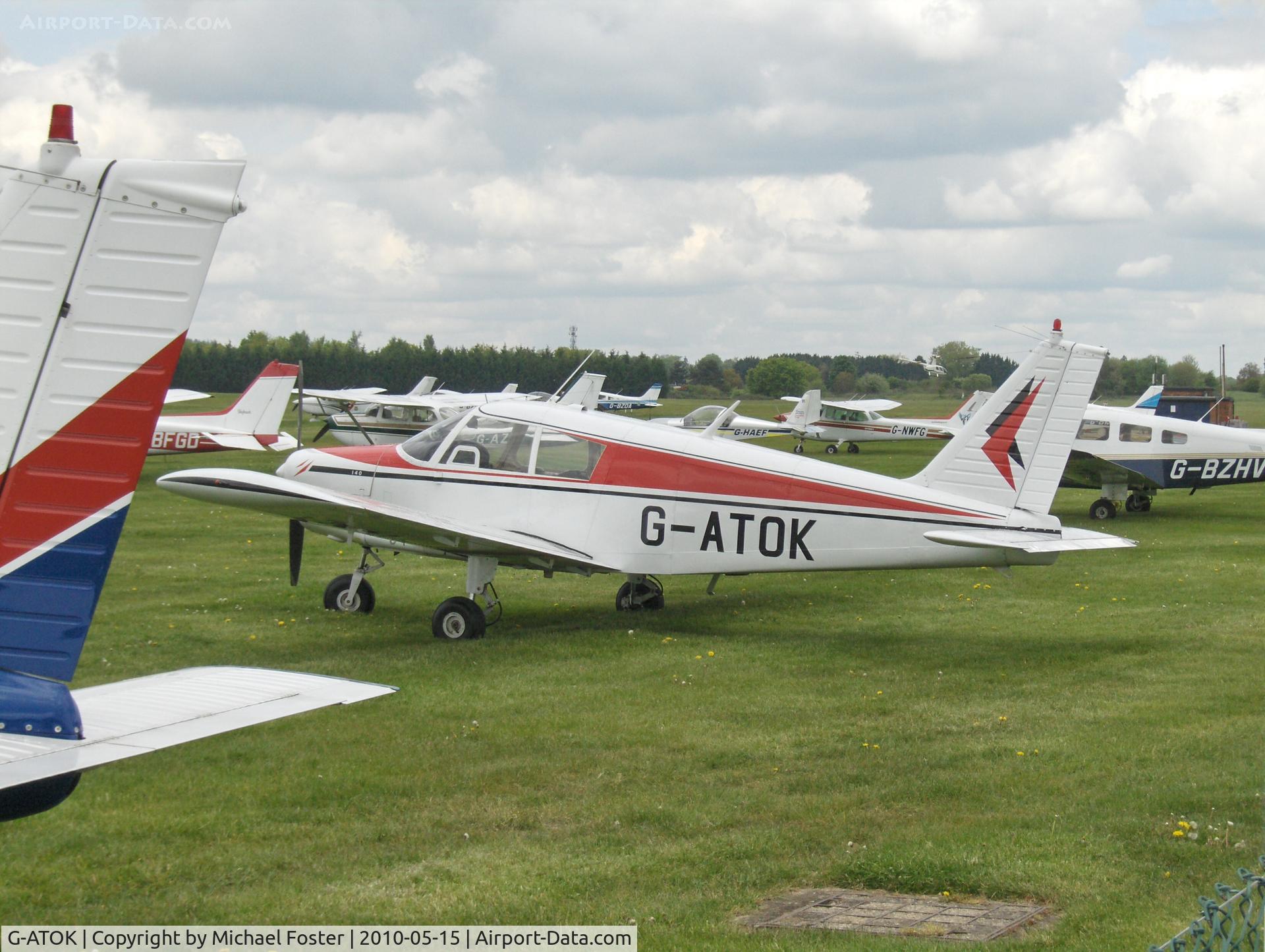 G-ATOK, 1966 Piper PA-28-140 Cherokee C/N 28-21612, At White Waltham