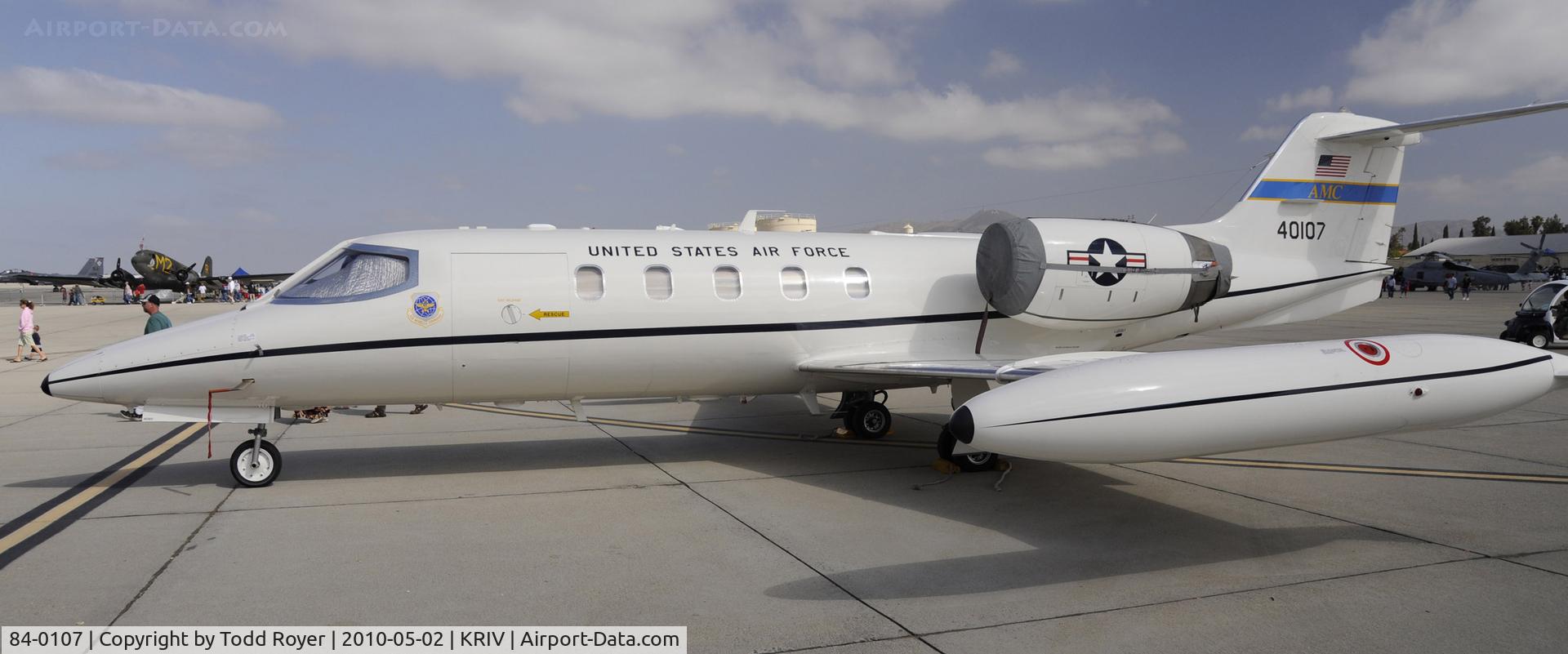 84-0107, 1984 Gates Learjet C-21A C/N 35A-553, March Field Airfest 2010