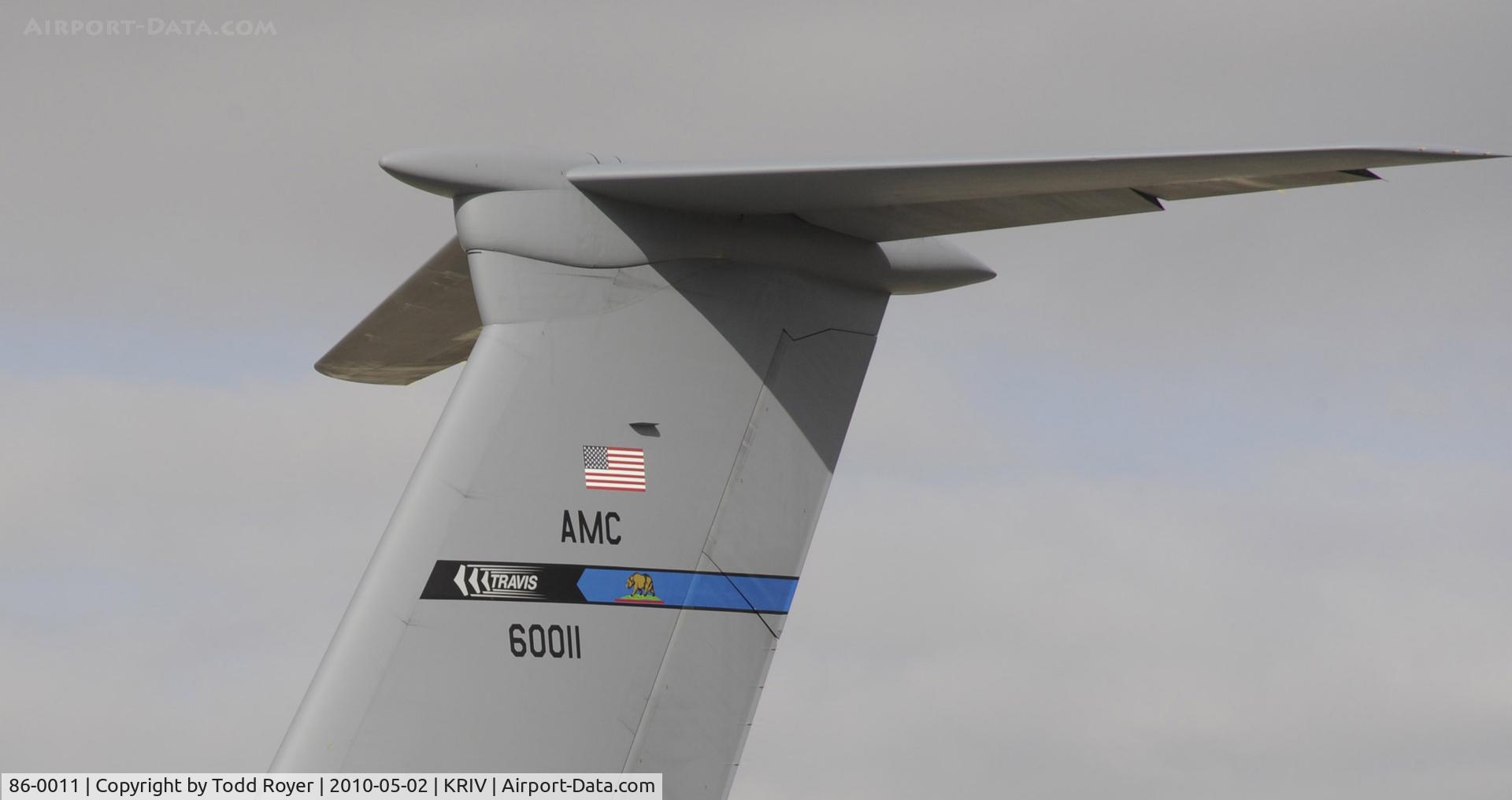 86-0011, 1986 Lockheed C-5M Super Galaxy C/N 500-0097, March Field Airfest 2010