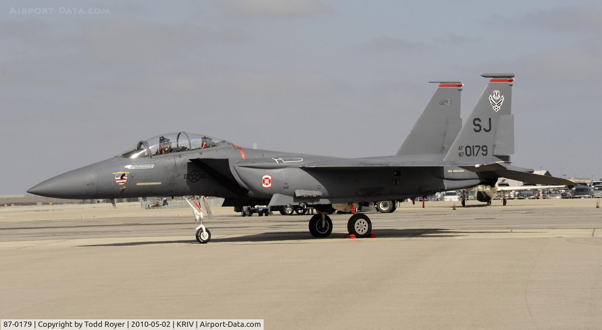 87-0179, 1987 McDonnell Douglas F-15E Strike Eagle C/N 1044/E019, March Field Airfest 2010