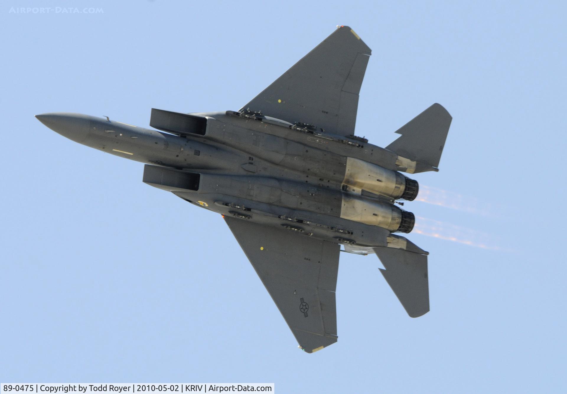 89-0475, 1989 McDonnell Douglas F-15E Strike Eagle C/N 1122/E097, March Field Airfest 2010