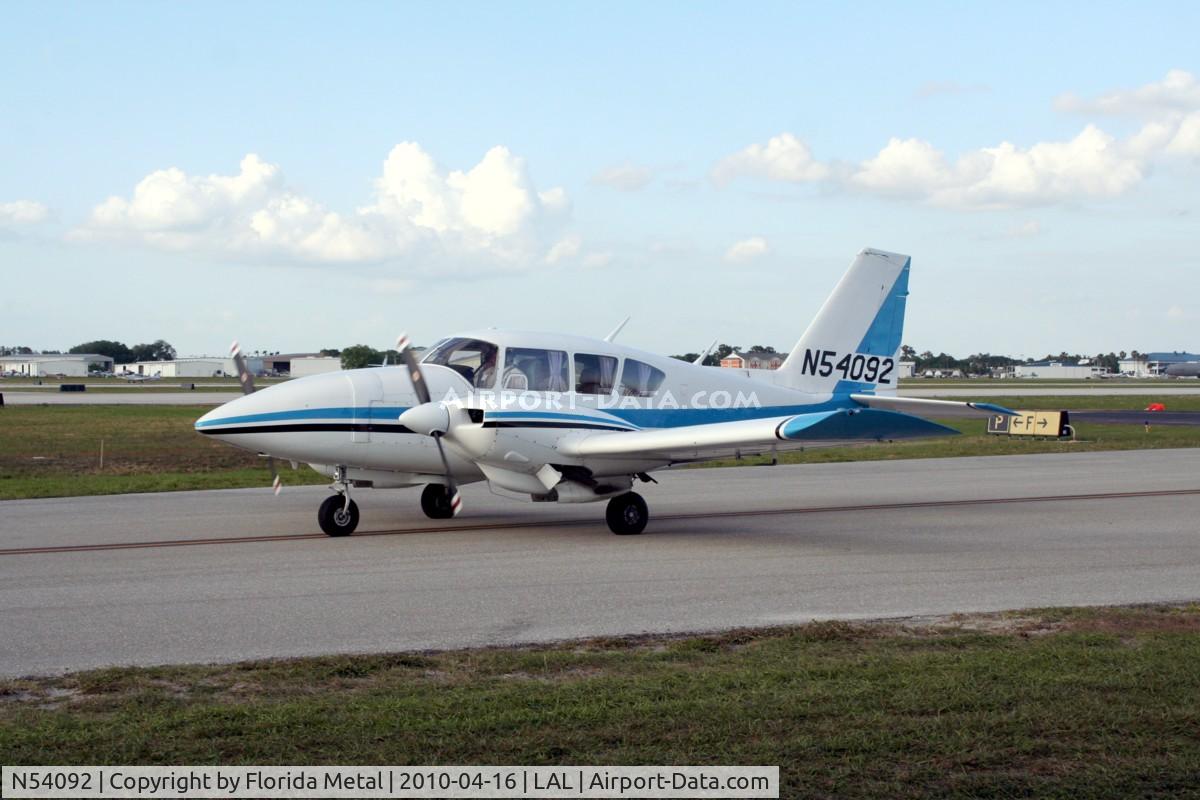 N54092, 1974 Piper PA-23-250 C/N 27-7405405, PA-23-250