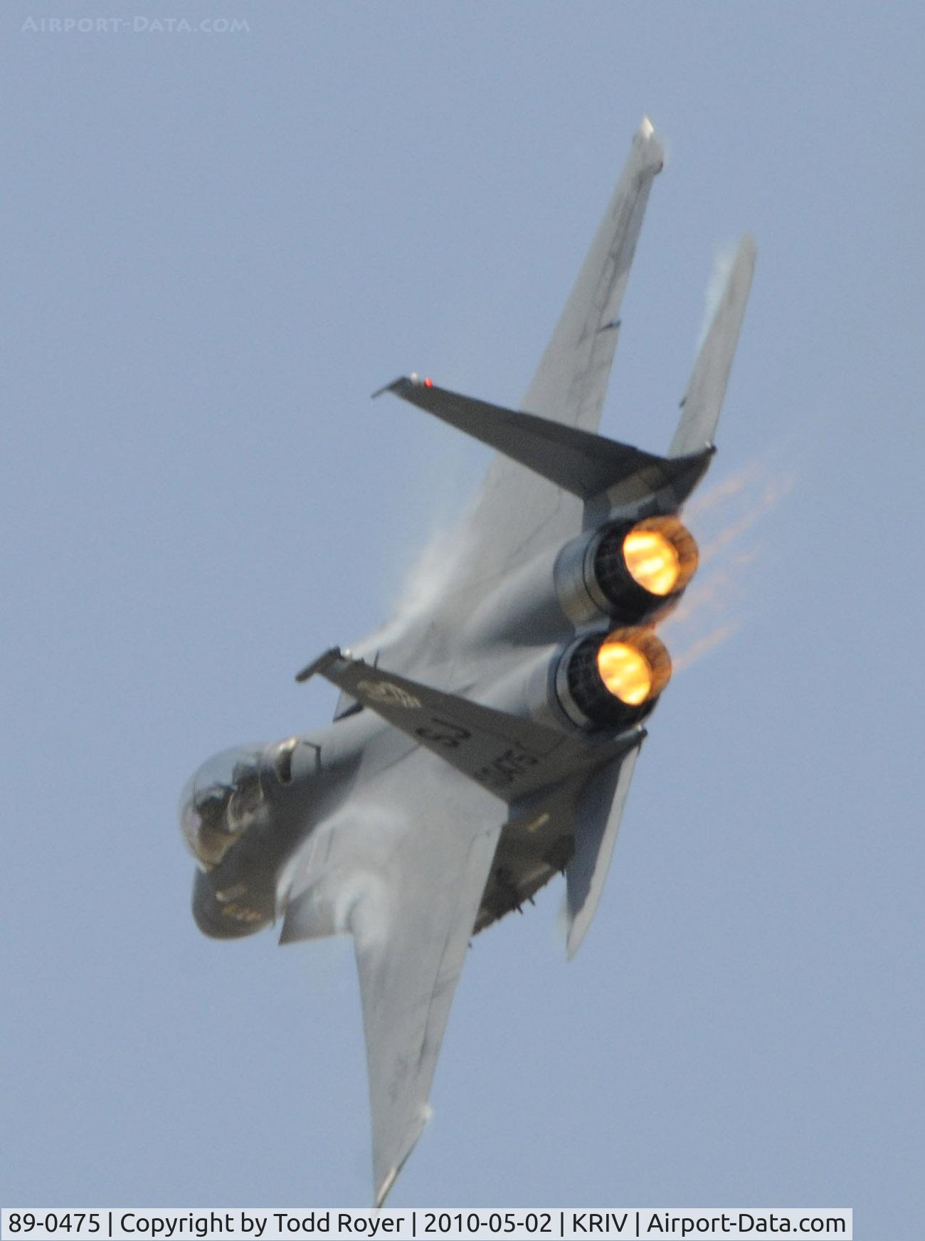 89-0475, 1989 McDonnell Douglas F-15E Strike Eagle C/N 1122/E097, March Field Airfest 2010