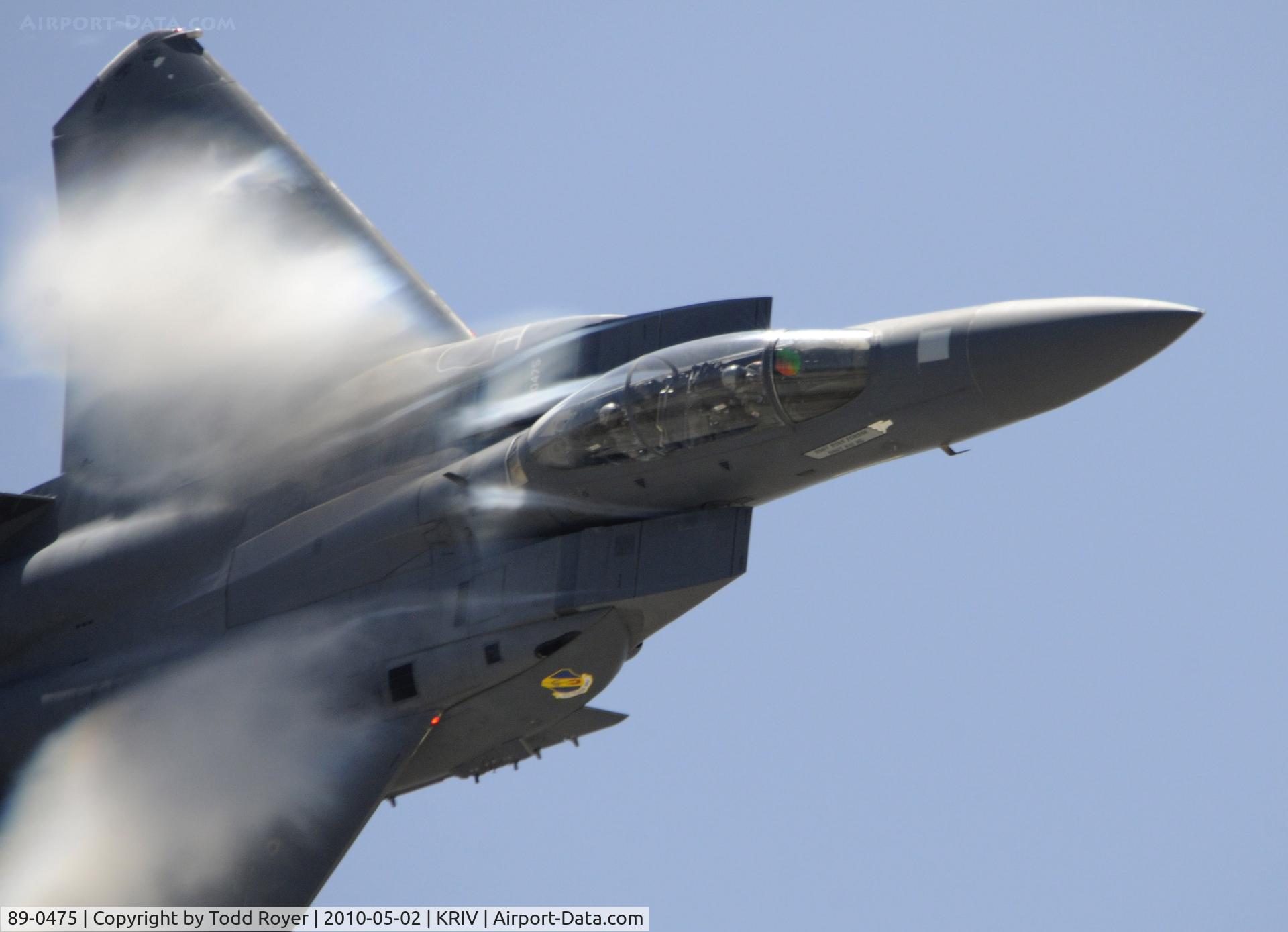 89-0475, 1989 McDonnell Douglas F-15E Strike Eagle C/N 1122/E097, March Field Airfest 2010