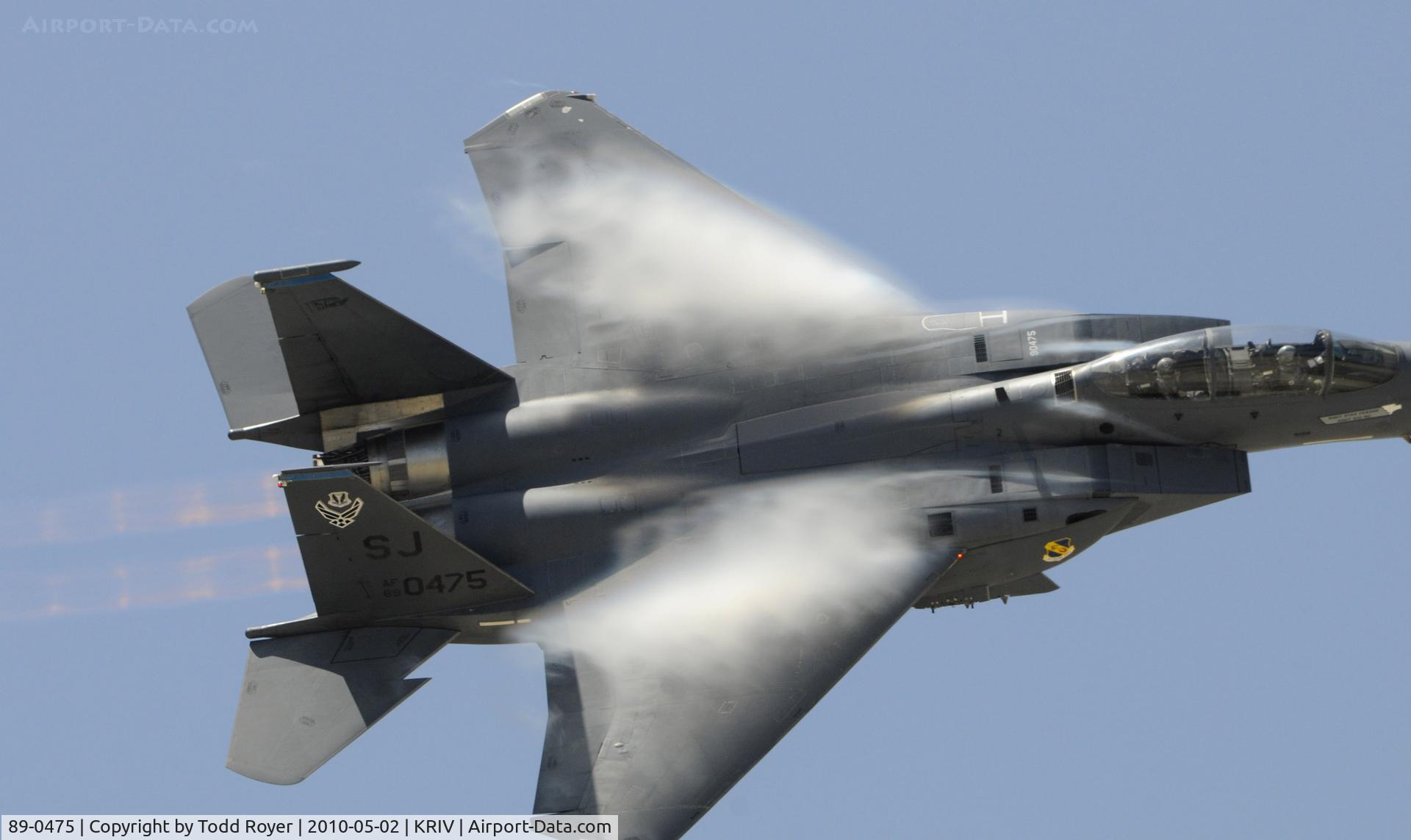 89-0475, 1989 McDonnell Douglas F-15E Strike Eagle C/N 1122/E097, March Field Airfest 2010