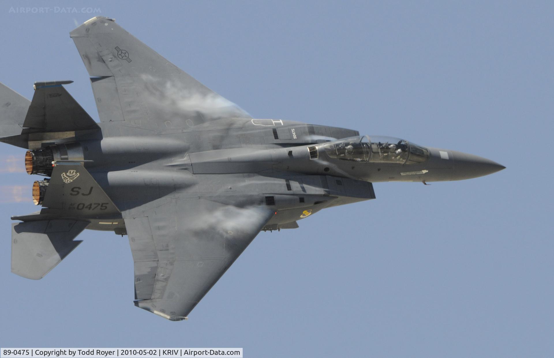 89-0475, 1989 McDonnell Douglas F-15E Strike Eagle C/N 1122/E097, March Field Airfest 2010