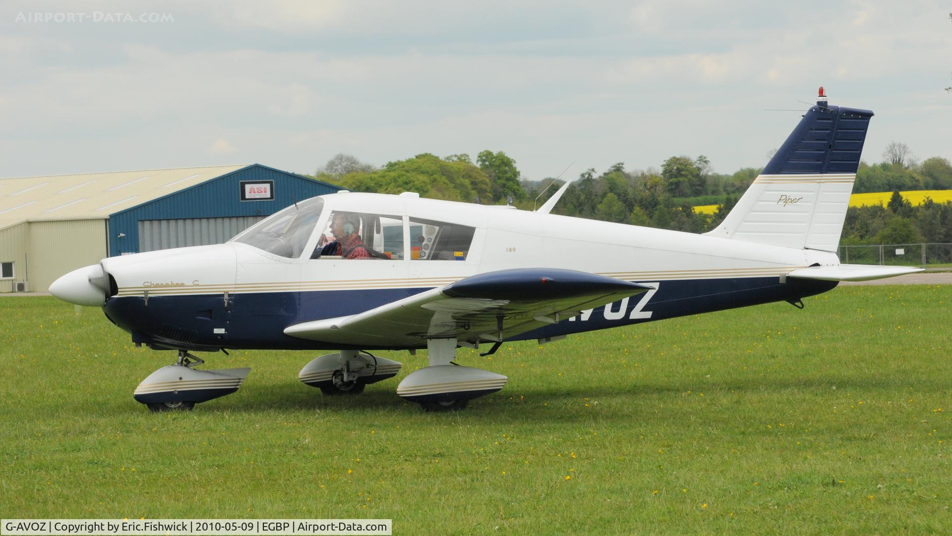 G-AVOZ, 1966 Piper PA-28-180 Cherokee C/N 28-3711, 3. G-AVOZ  at Kemble Airport (Great Vintage Flying Weekend)