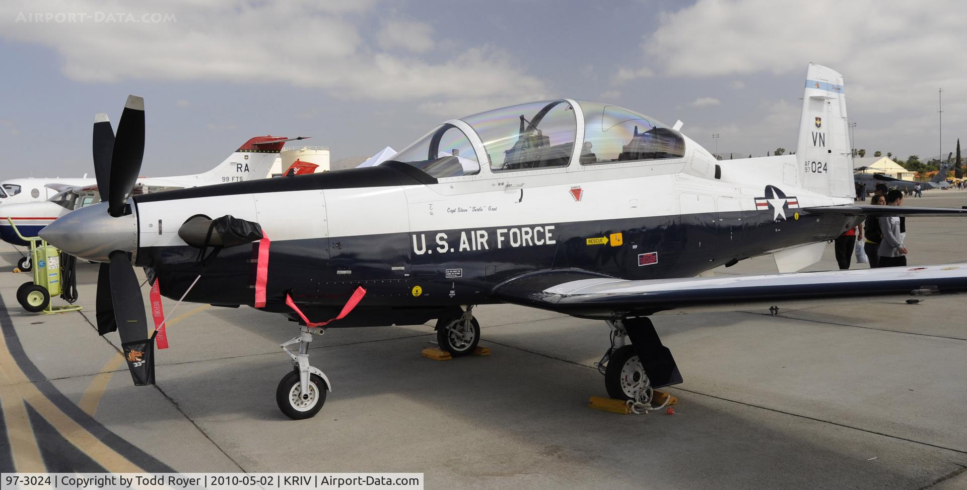 97-3024, 1997 Raytheon T-6A Texan II C/N PT-28, March Field Airfest 2010