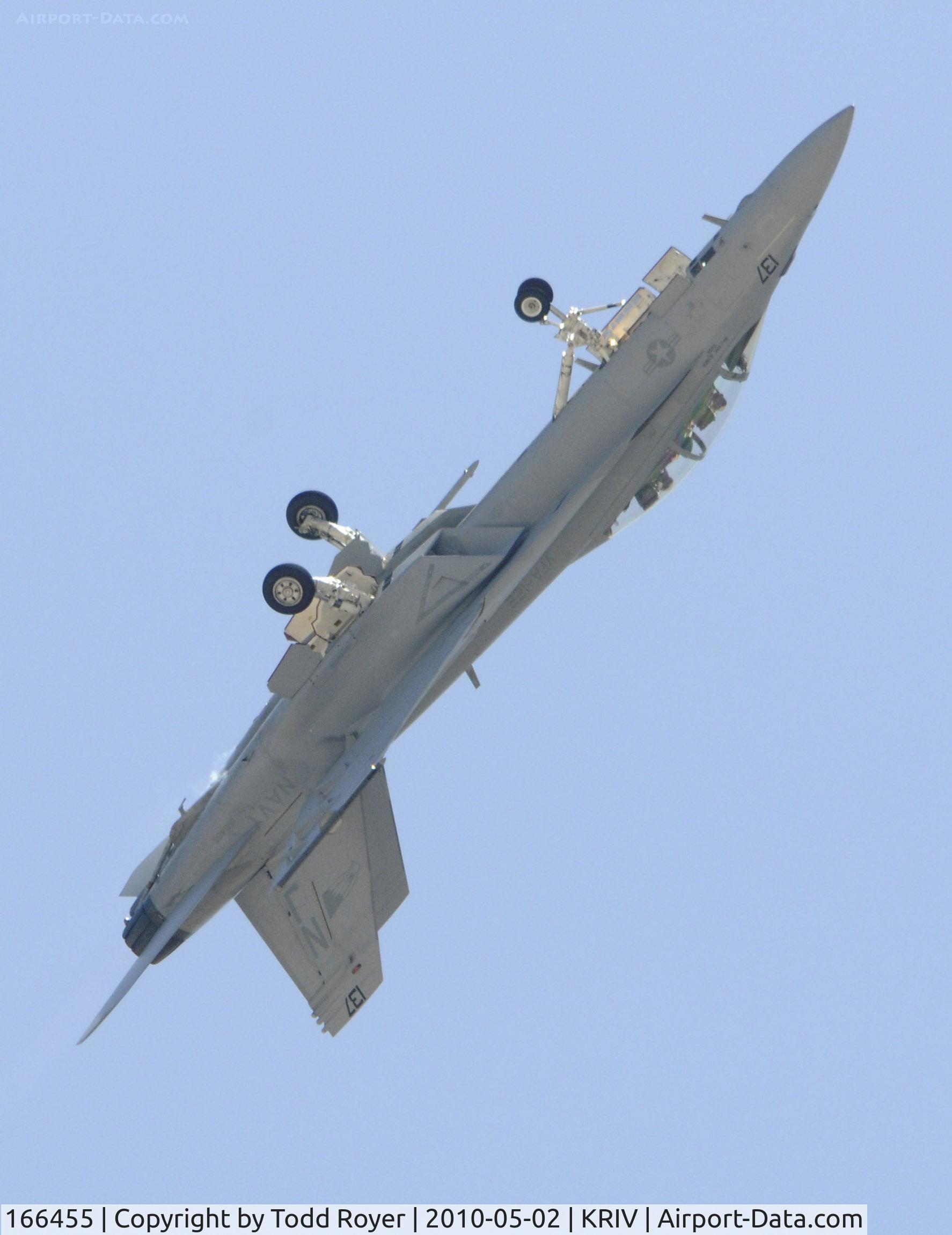 166455, Boeing F/A-18F Super Hornet C/N F090, March Field Airfest 2010