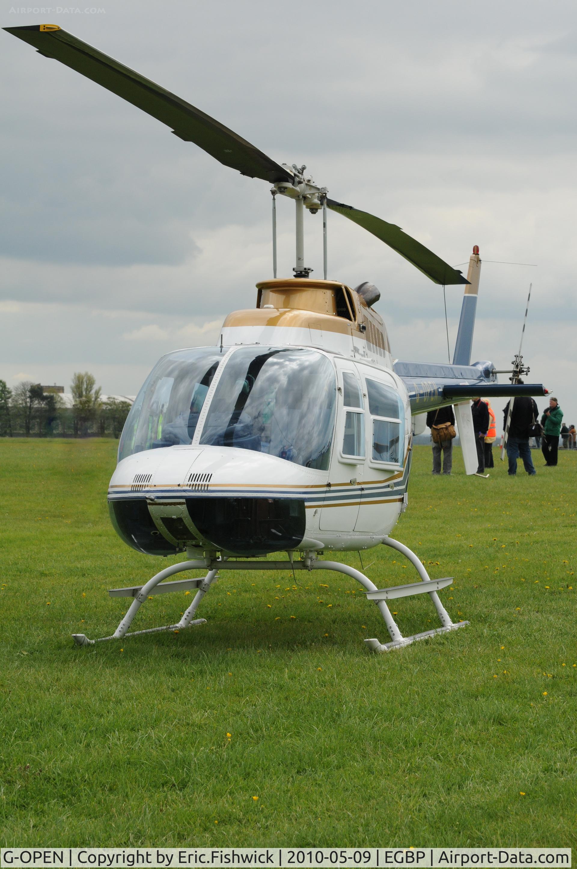 G-OPEN, 1994 Bell 206B JetRanger III C/N 4300, 3. G-OPEN at Kemble Airport (Great Vintage Flying Weekend)