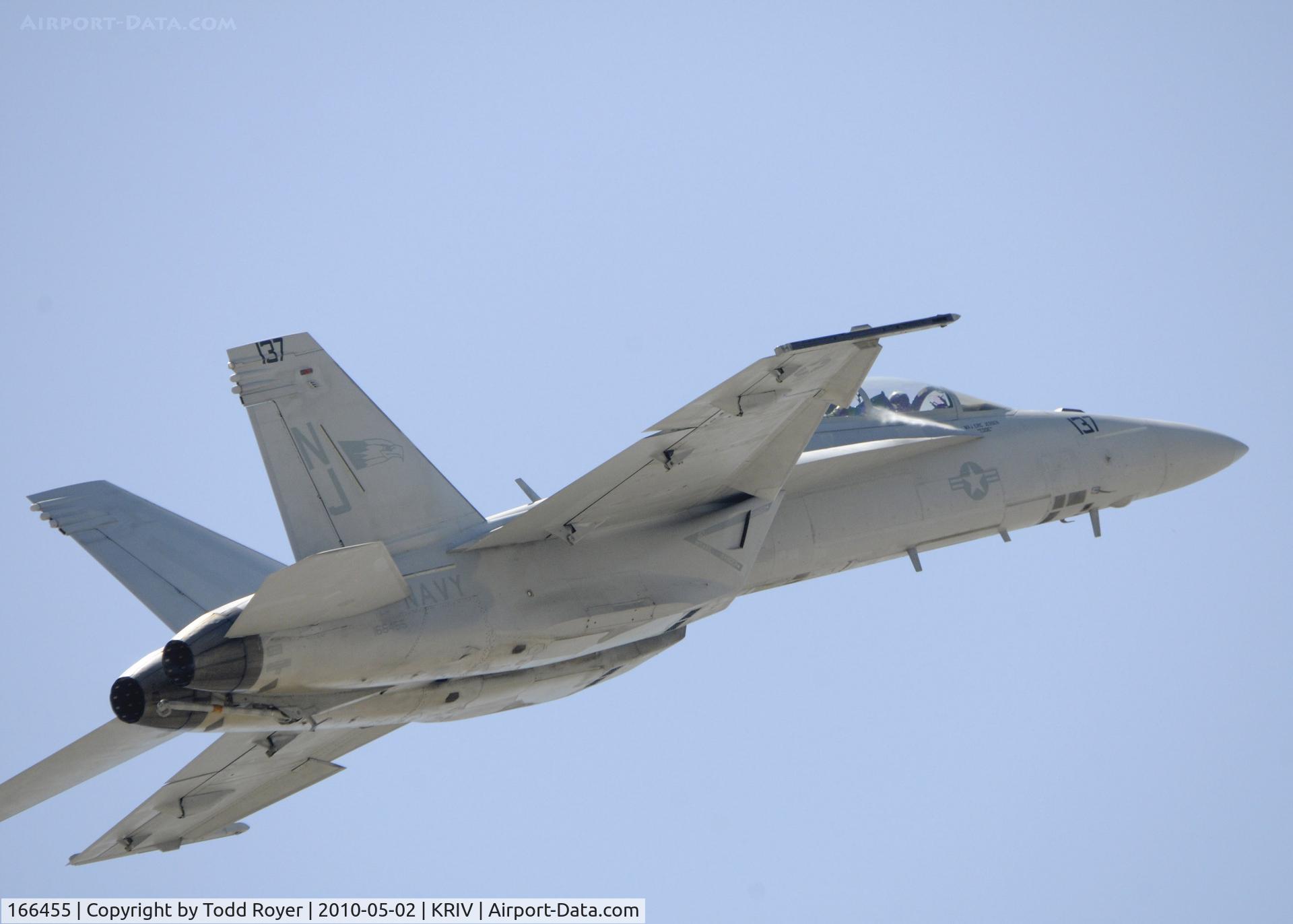166455, Boeing F/A-18F Super Hornet C/N F090, March Field Airfest 2010