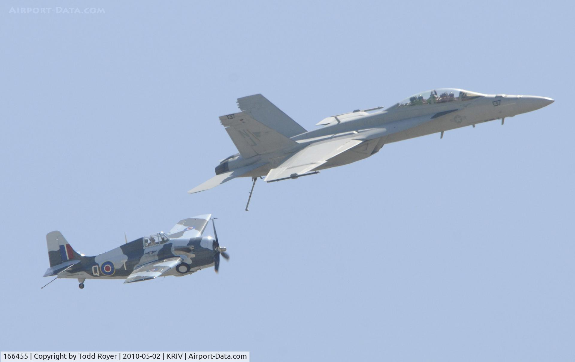 166455, Boeing F/A-18F Super Hornet C/N F090, March Field Airfest 2010