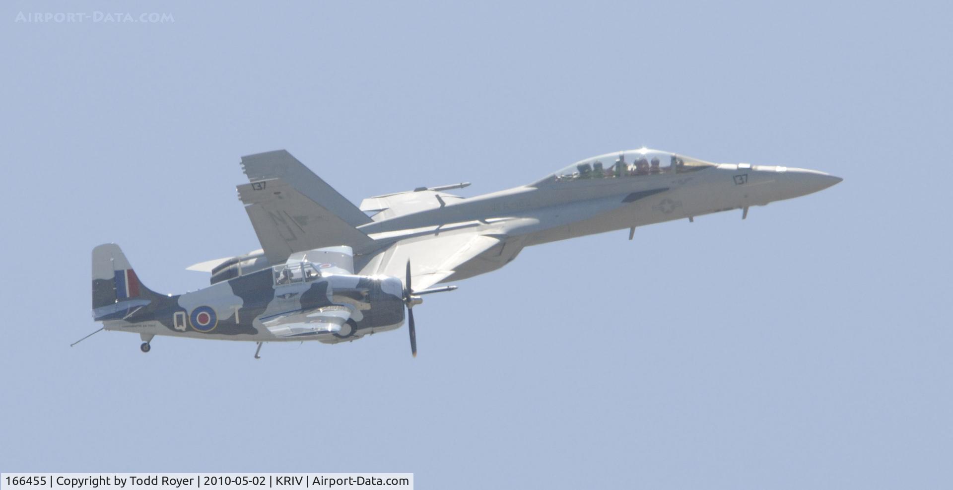 166455, Boeing F/A-18F Super Hornet C/N F090, March Field Airfest 2010