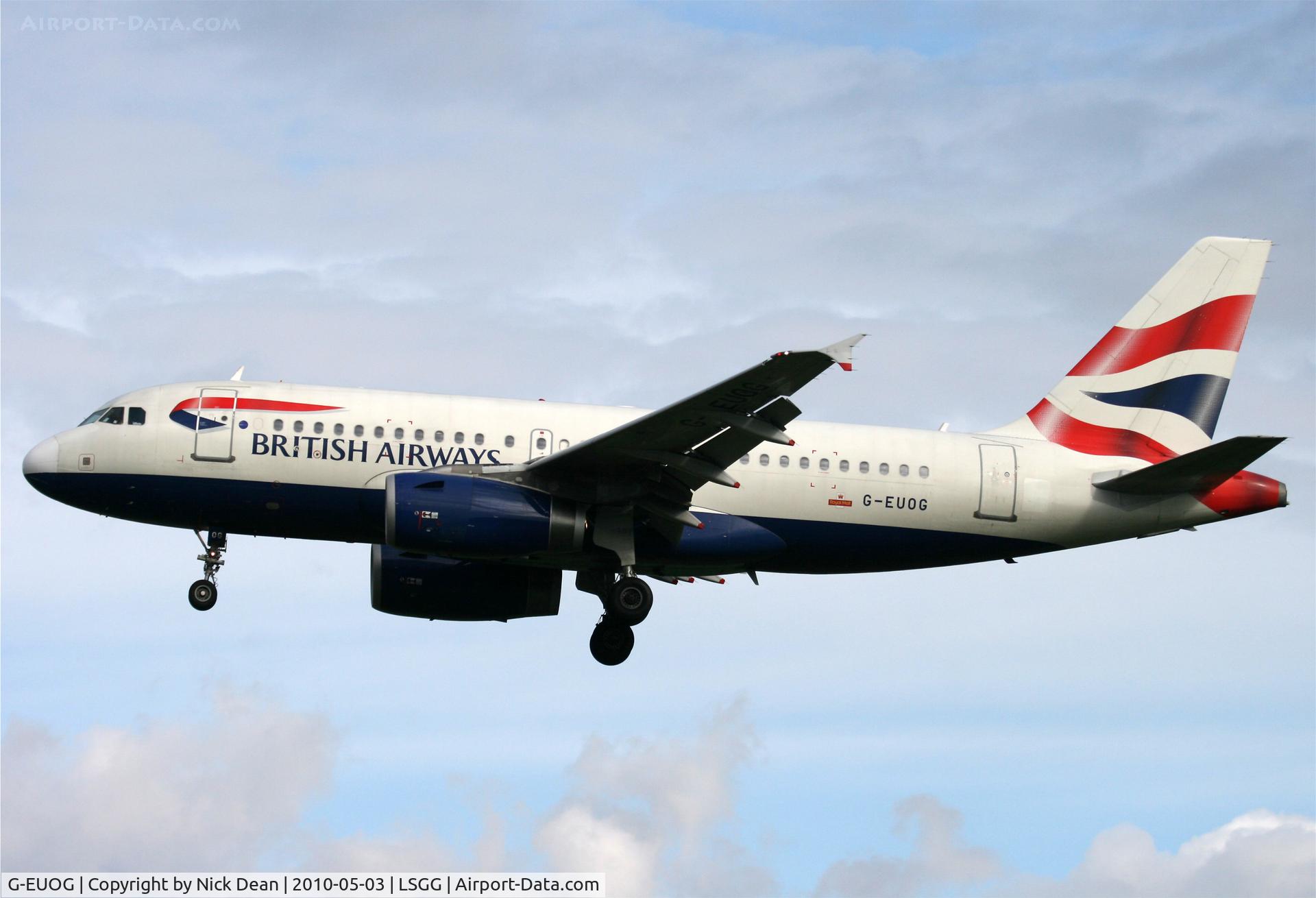 G-EUOG, 2001 Airbus A319-131 C/N 1594, LSGG