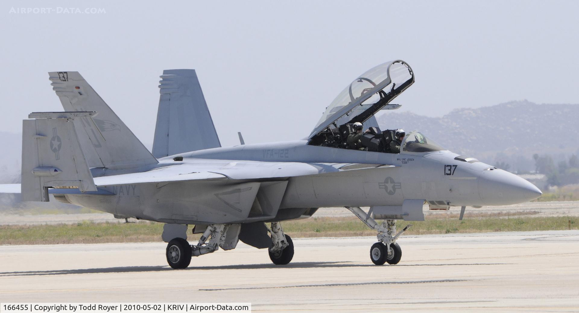 166455, Boeing F/A-18F Super Hornet C/N F090, March Field Airfest 2010