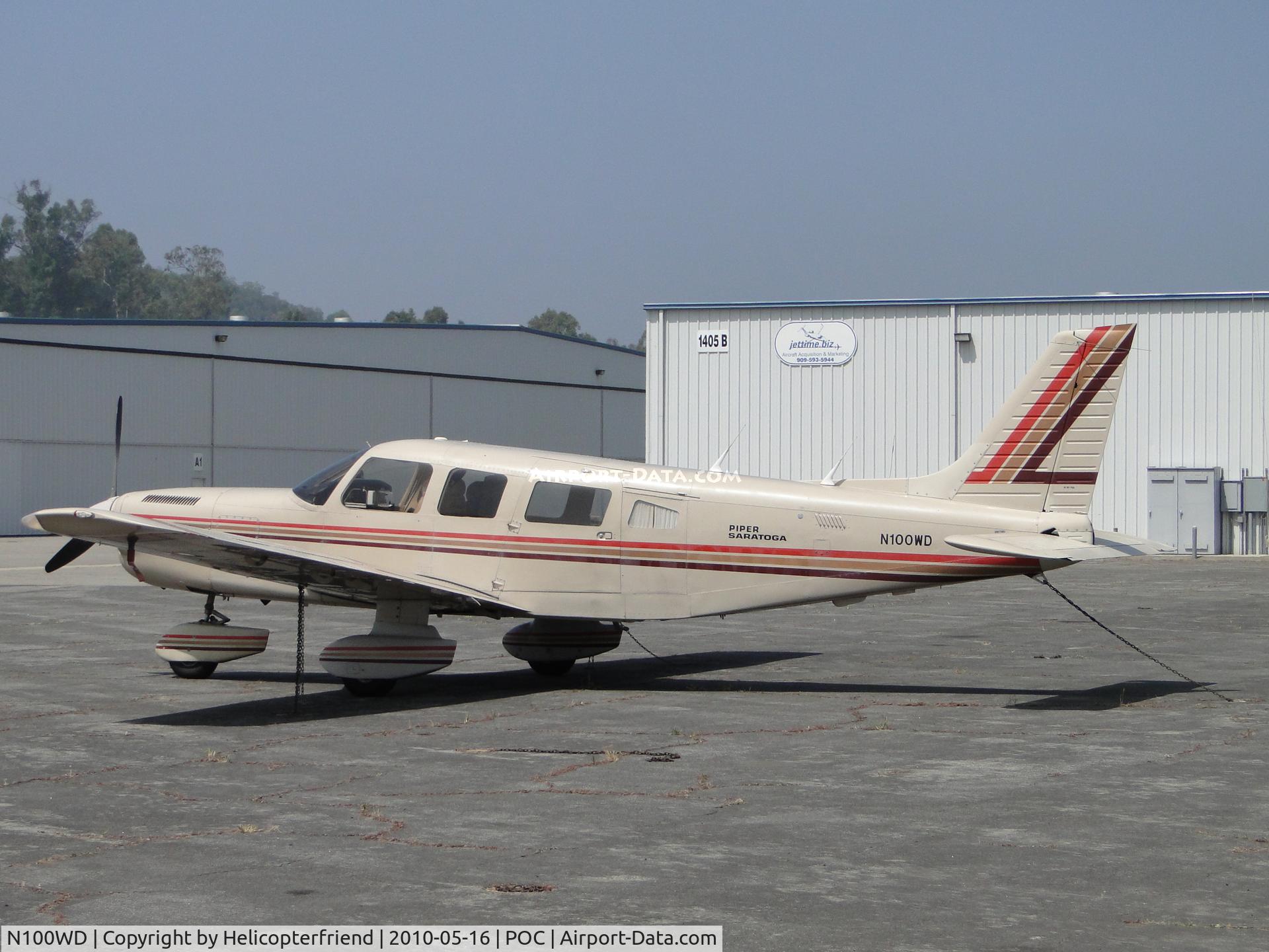N100WD, 1982 Piper PA-32-301T Saratoga C/N 32-8224008, Parked at Howard Aviation